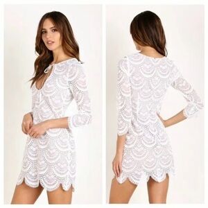 For Love And Lemons Ivory Lace Dress
